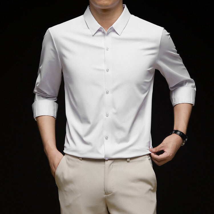 Business slim fit casual shirt, view 4 - MRSLM
