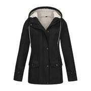 women's fleece-lined waterproof anorak jacket, view 8 - MRSLM