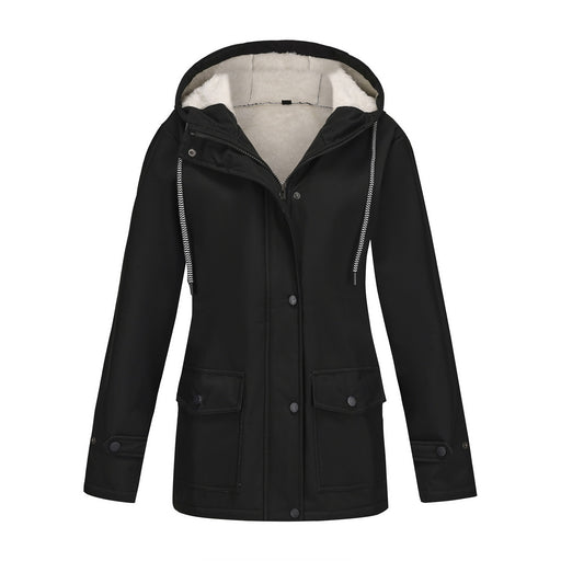 women's fleece-lined waterproof anorak jacket, view 8 - MRSLM