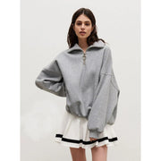 Women's oversized zip-up sweatshirt, view 8 - MRSLM