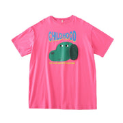 cartoon dog long tee with 3d ears, view 2 - MRSLM