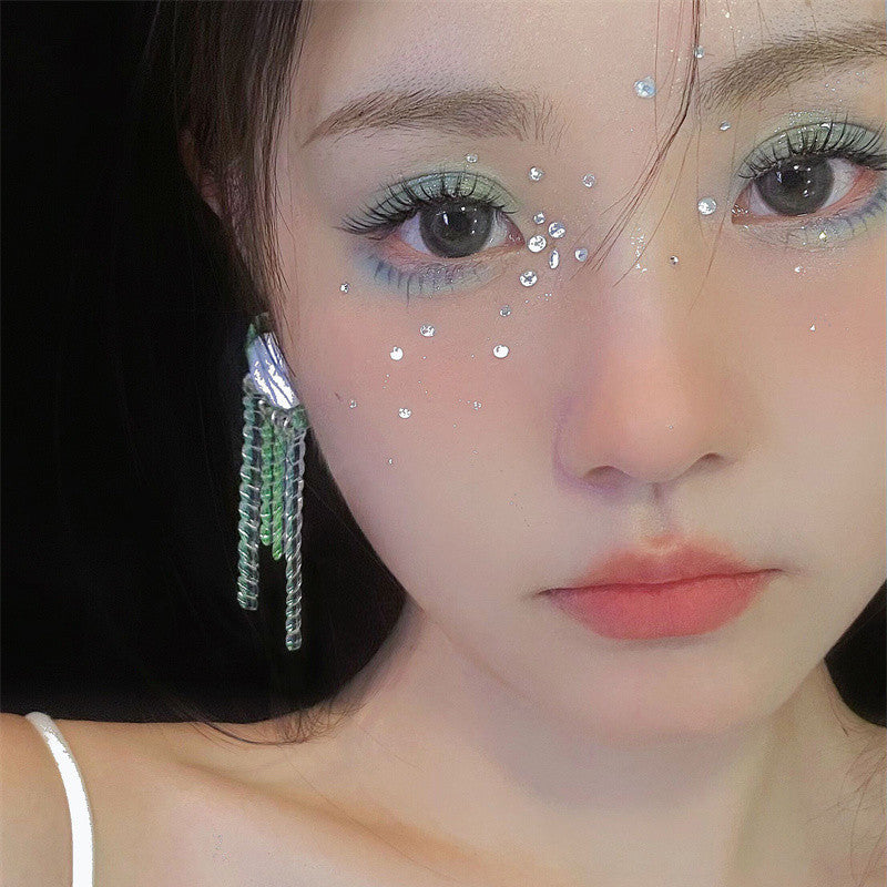 iridescent cloud stud earrings - MRSLM