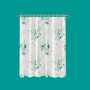leaf pattern waterproof shower curtain - MRSLM