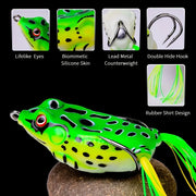 topwater frog soft lure set, view 6 - MRSLM
