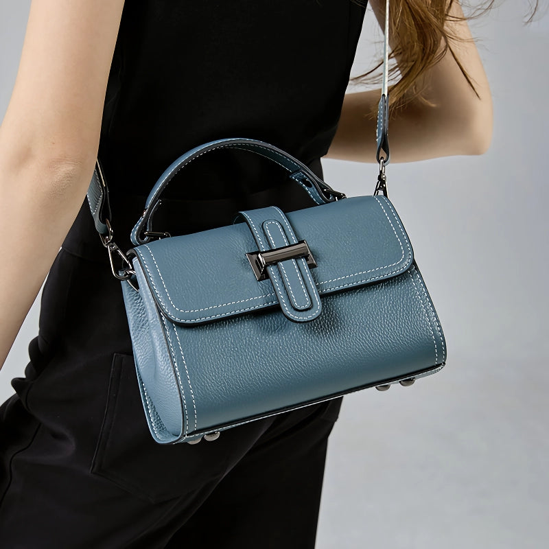 leather crossbody shoulder bag, view 5 - MRSLM