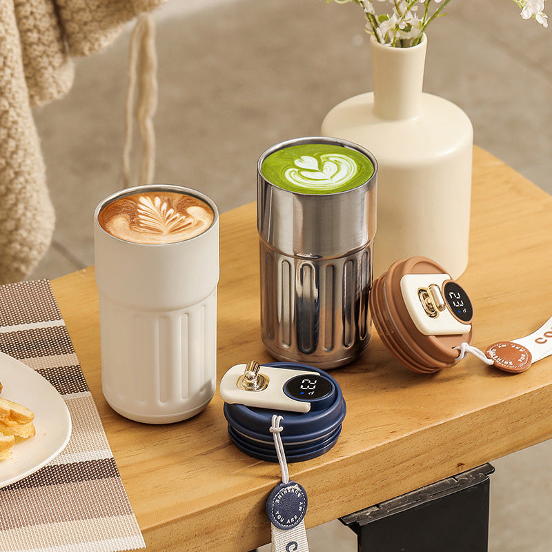 Temperature display thermos mug, view 8 - MRSLM