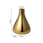 nordic gold ceramic vase, view 4 - MRSLM