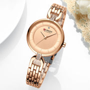 women's rhinestone stainless steel bracelet watch, view 7 - MRSLM