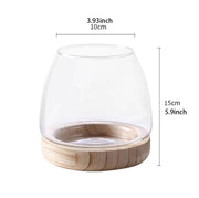 round glass desktop fish tank, view 5 - MRSLM