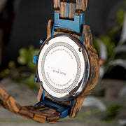 Men's wood sports watch, view 6 - MRSLM