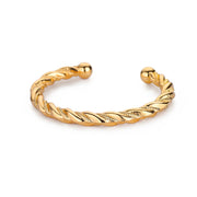 Twisted cuff bangle for women, view 3 - MRSLM