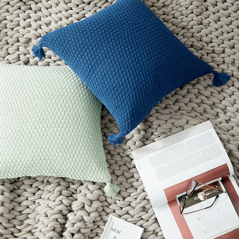Crochet cotton pillow cover, view 5 - MRSLM