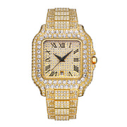 hip hop quartz wrist watch, view 3 - MRSLM