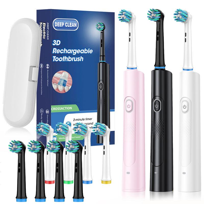 rechargeable rotating electric toothbrush, view 5 - MRSLM