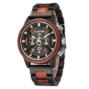 men's handmade wooden watch, view 3 - MRSLM