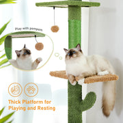 5-tier cactus cat tree, view 3 - MRSLM