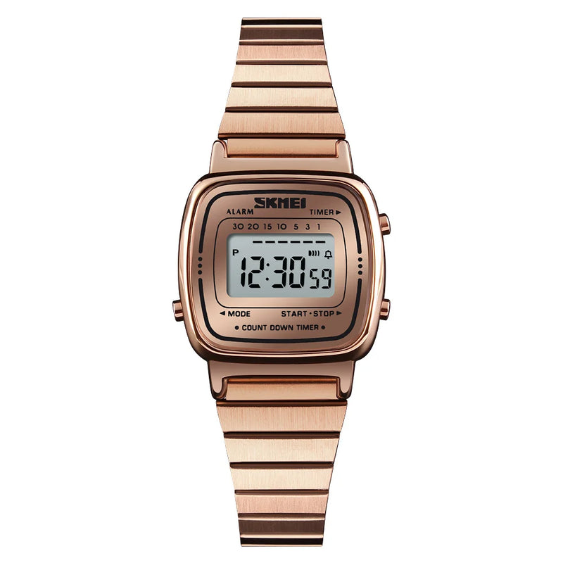 luxury gold digital watch, view 7 - MRSLM