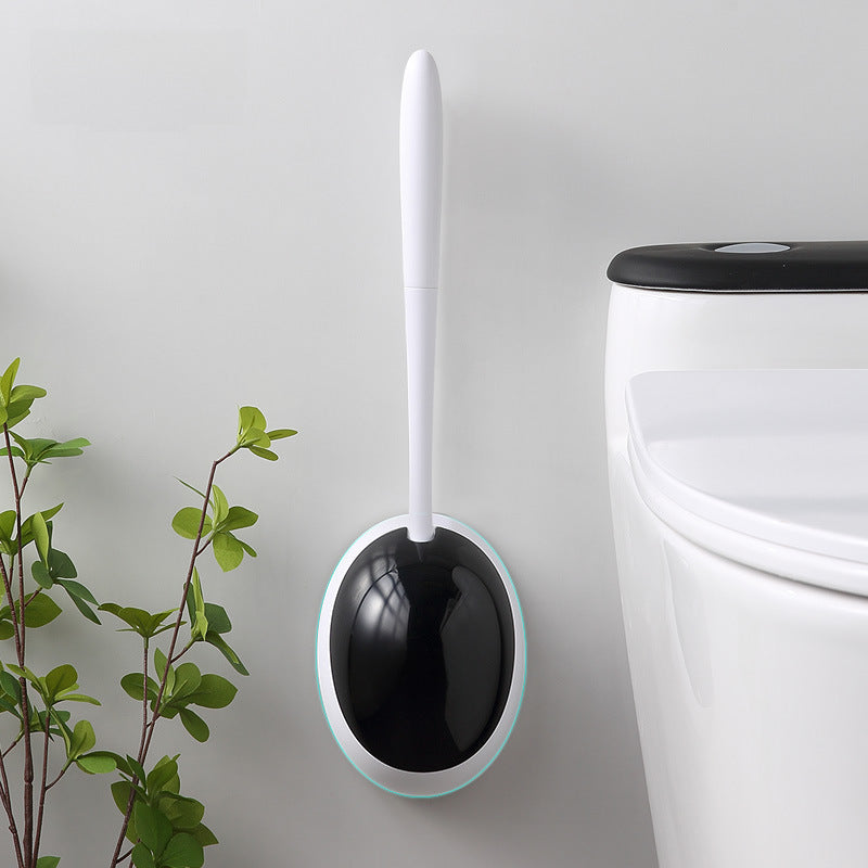 long handle toilet brush with holder, view 6 - MRSLM