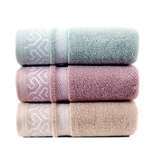 soft jacquard bathroom beach towel, view 9 - MRSLM