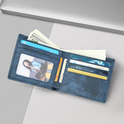 genuine leather rfid men's wallet, view 6 - MRSLM