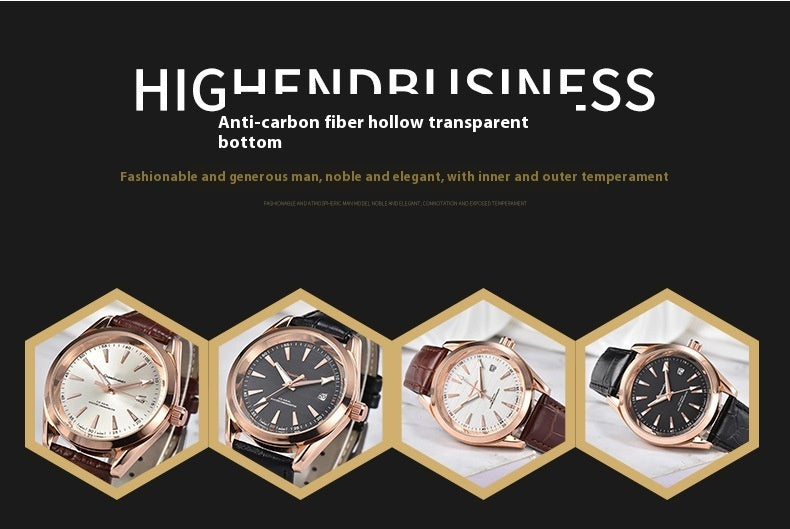 Men's business mechanical watch, view 9 - MRSLM