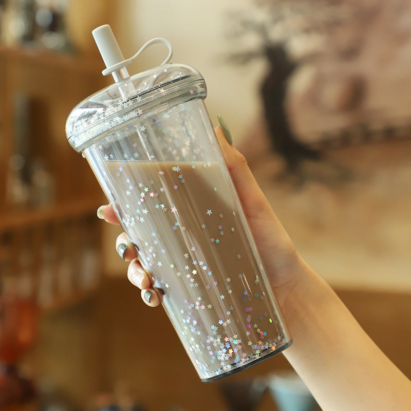 kawaii bubble tea water bottle, view 3 - MRSLM