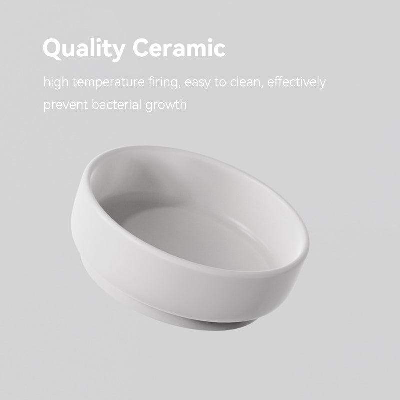 elevated ceramic pet bowls, view 9 - MRSLM