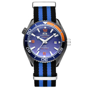 men's automatic mechanical canvas strap watch, view 10 - MRSLM