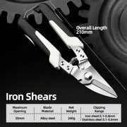 metal sheet cutting scissors, view 3 - MRSLM