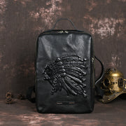 Cowhide leather backpack, view 3 - MRSLM