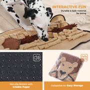 interactive dog snuffle mat, view 7 - MRSLM