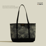 rhombus simple PU tote bag, view 3 - MRSLM