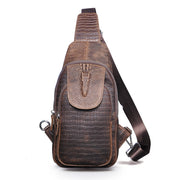 men's retro cowhide messenger bag, view 8 - MRSLM