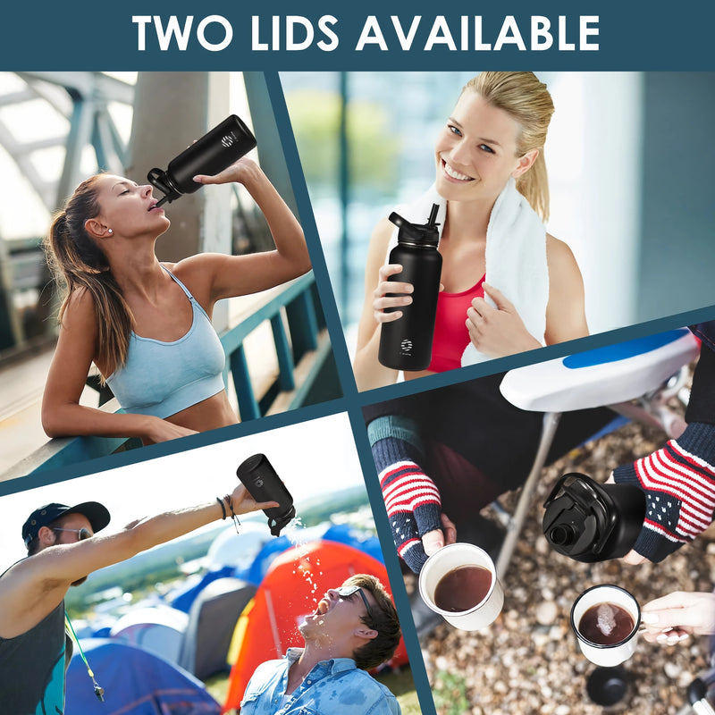 sport stainless steel insulated water bottle, view 10 - MRSLM
