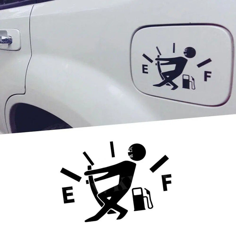 reflective fuel gauge empty decal, view 5 - MRSLM