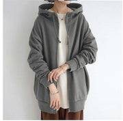 women's fuzzy full-zip long hoodie, view 6 - MRSLM