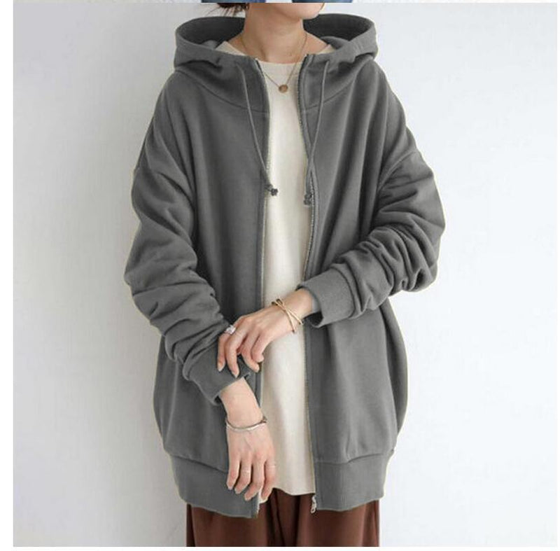 women's fuzzy full-zip long hoodie, view 6 - MRSLM