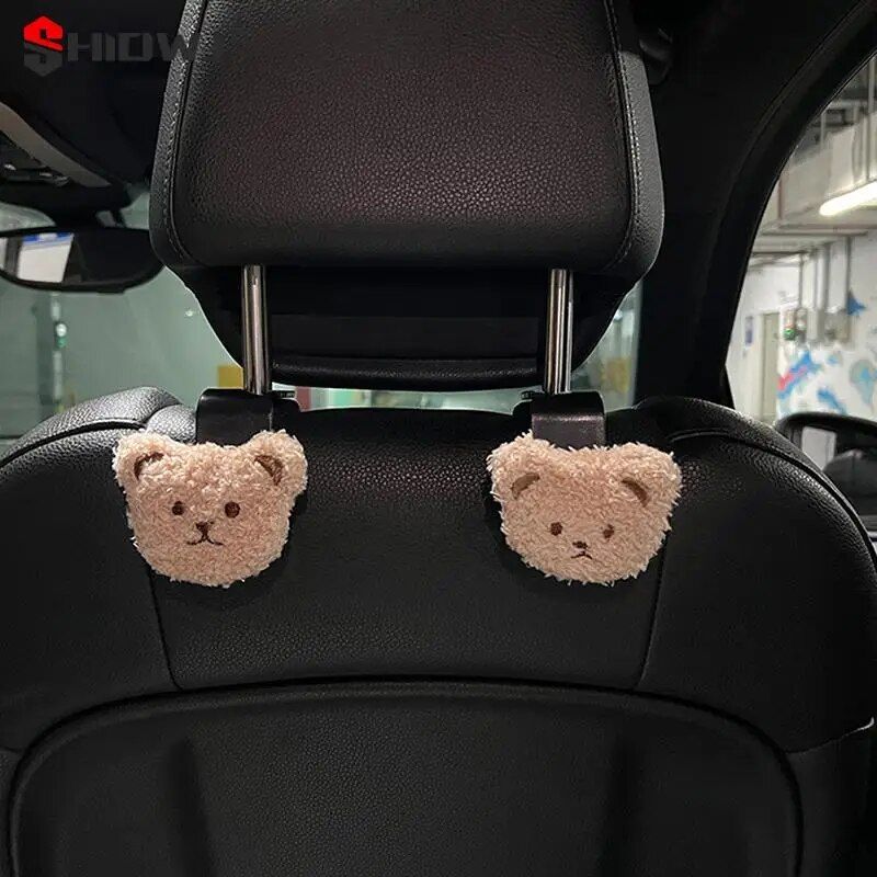Plush bear car seat back hook, view 9 - MRSLM