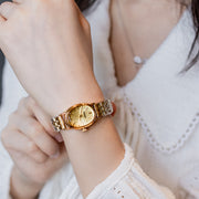 Women's oval steel belt watch, view 4 - MRSLM