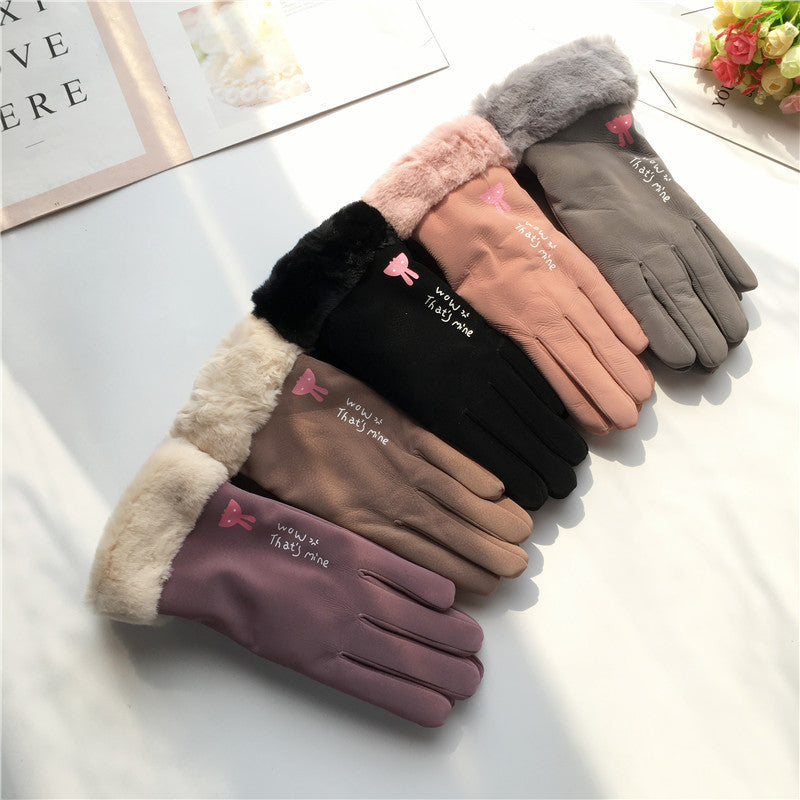 Women's fleece-lined riding gloves - MRSLM