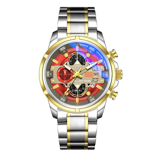 men's multifunction sports watch steel strap, view 5 - MRSLM