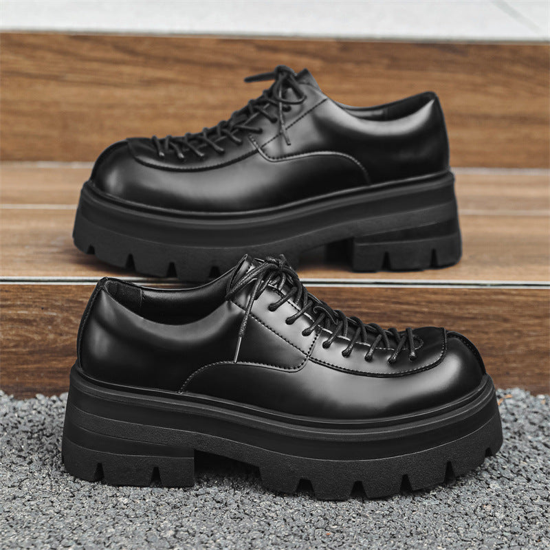 height increasing leather loafers, view 7 - MRSLM