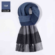 Men's plaid wool scarf, view 8 - MRSLM