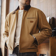 retro canvas men's autumn jacket, view 2 - MRSLM