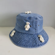 unisex denim bucket hat, view 4 - MRSLM