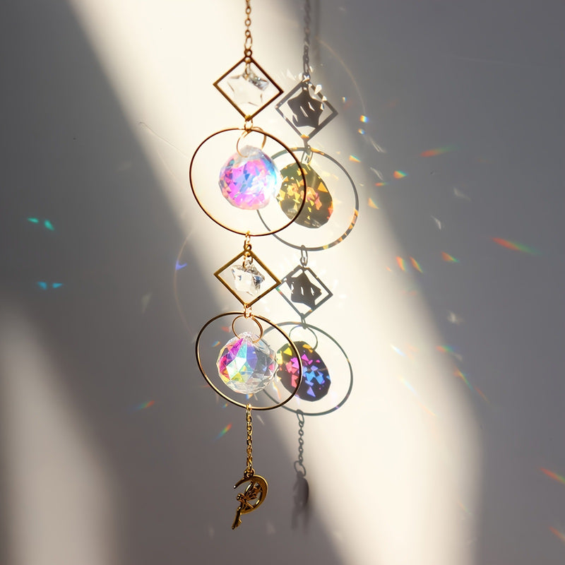 Crystal moon star sun catcher set, view 3 - MRSLM