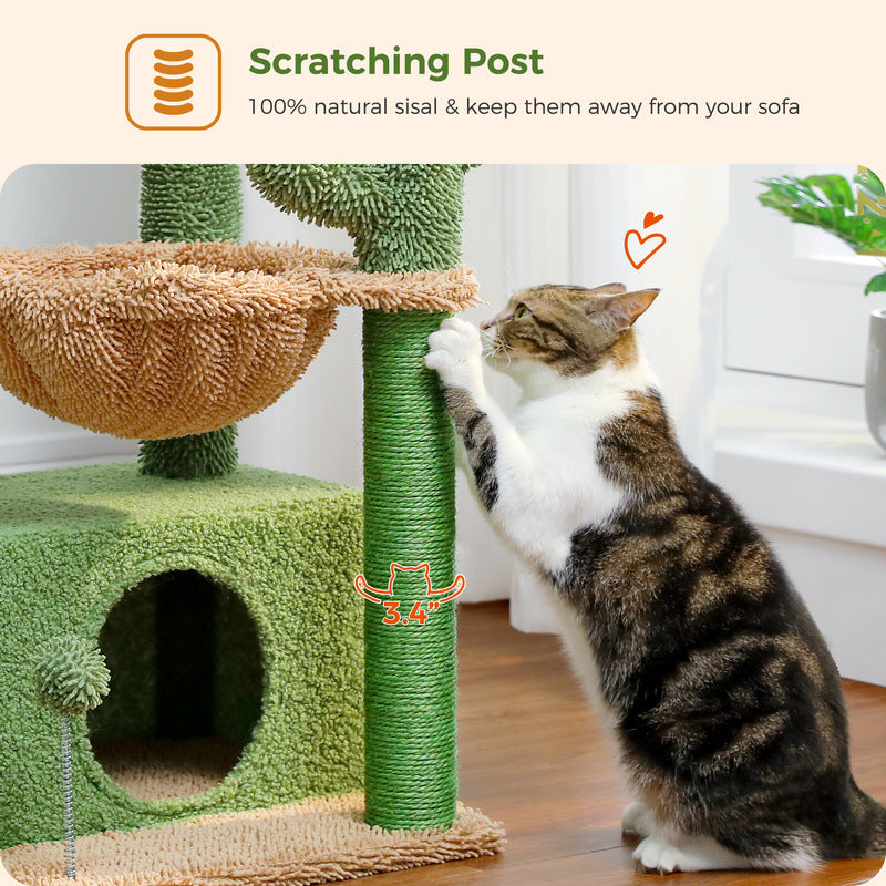 multi-level indoor cat tree, view 7 - MRSLM