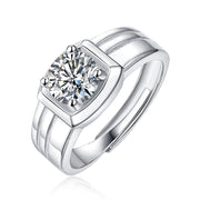 men's S925 silver 1 karat ring, view 5 - MRSLM