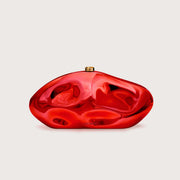 Shimmering shell acrylic clutch, view 3 - MRSLM