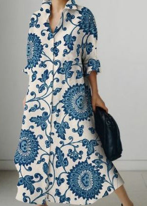 women's loose printed dress, view 16 - MRSLM
